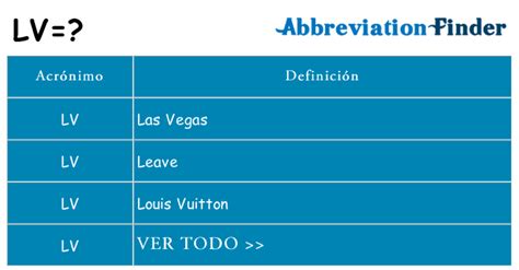 que numero significa lv|numero de lv.